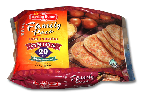 Roti Paratha Onion Family Pack 20 Pieces - 6x 1.3kg Carton