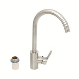 Kitchen Stainless Steel Kitchen Hot And Cold Style Faucet, 360° Rotating Sink Faucet