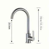 Kitchen Stainless Steel Kitchen Hot And Cold Style Faucet, 360° Rotating Sink Faucet